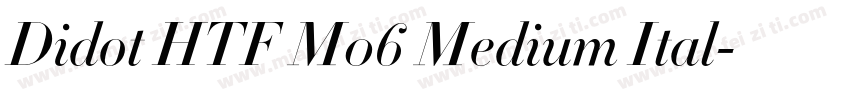 Didot HTF M06 Medium Ital字体转换